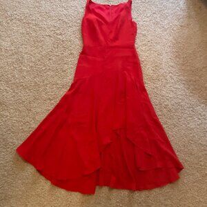 Elie Tahari knee length red dress